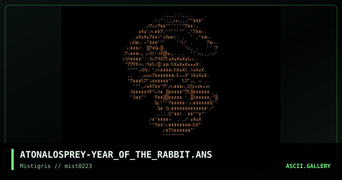 Year Of The Rabbit, by atonal osprey, 2023
