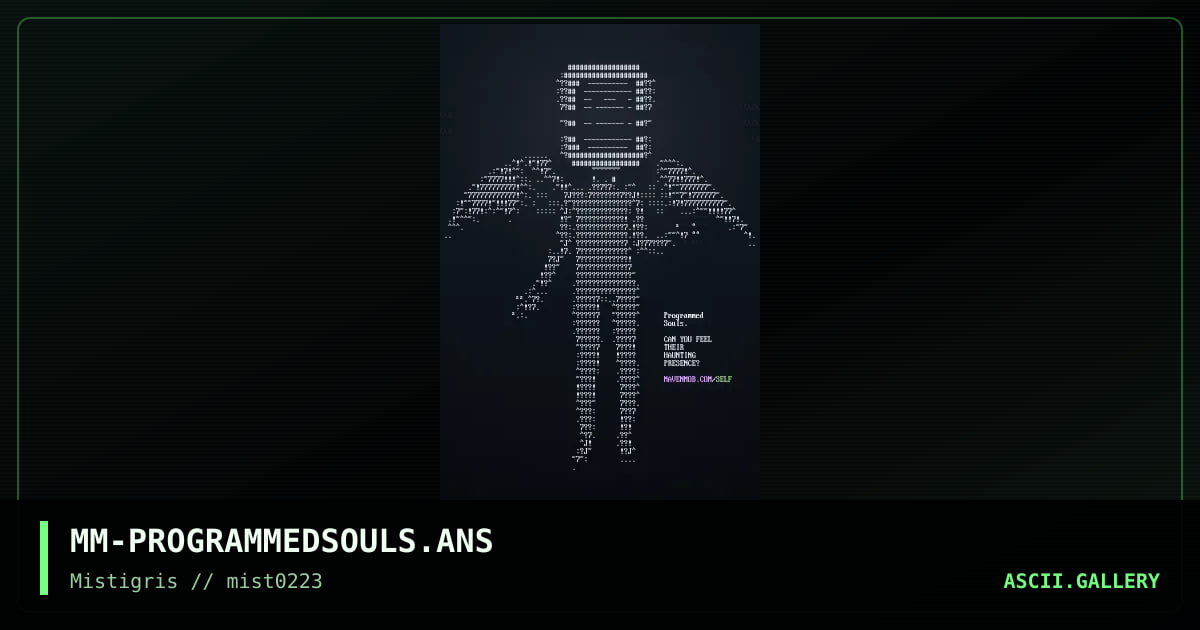programmed souls, by mavenmob, 2023