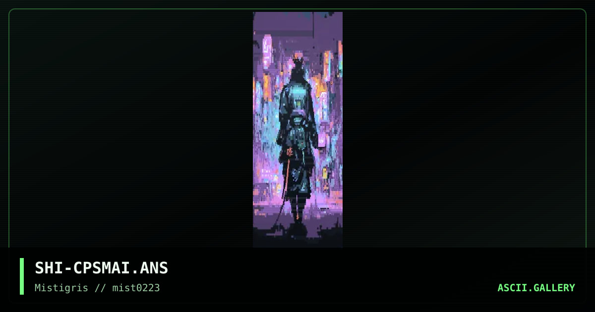 A.I SAMURAI CYBERPUNK, by shi-akuma, 2023