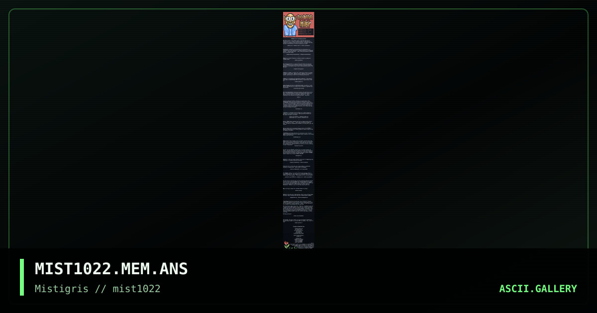 MIST1022  memberlist, by coaxcable, cthulu, 2022