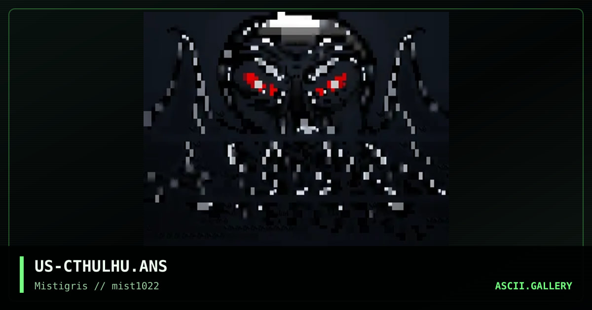 Cthulhu, by lda, pixeldud, 2022