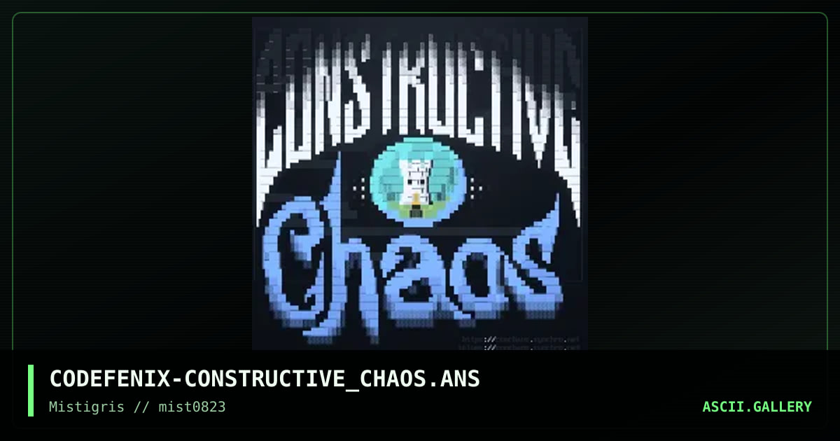 Constructive Chaos BBS, by codefenix, 2023