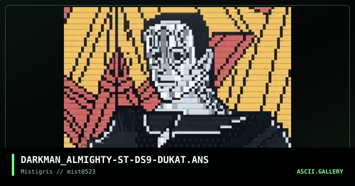 Dukat -DS9, by darkman almighty, 2023