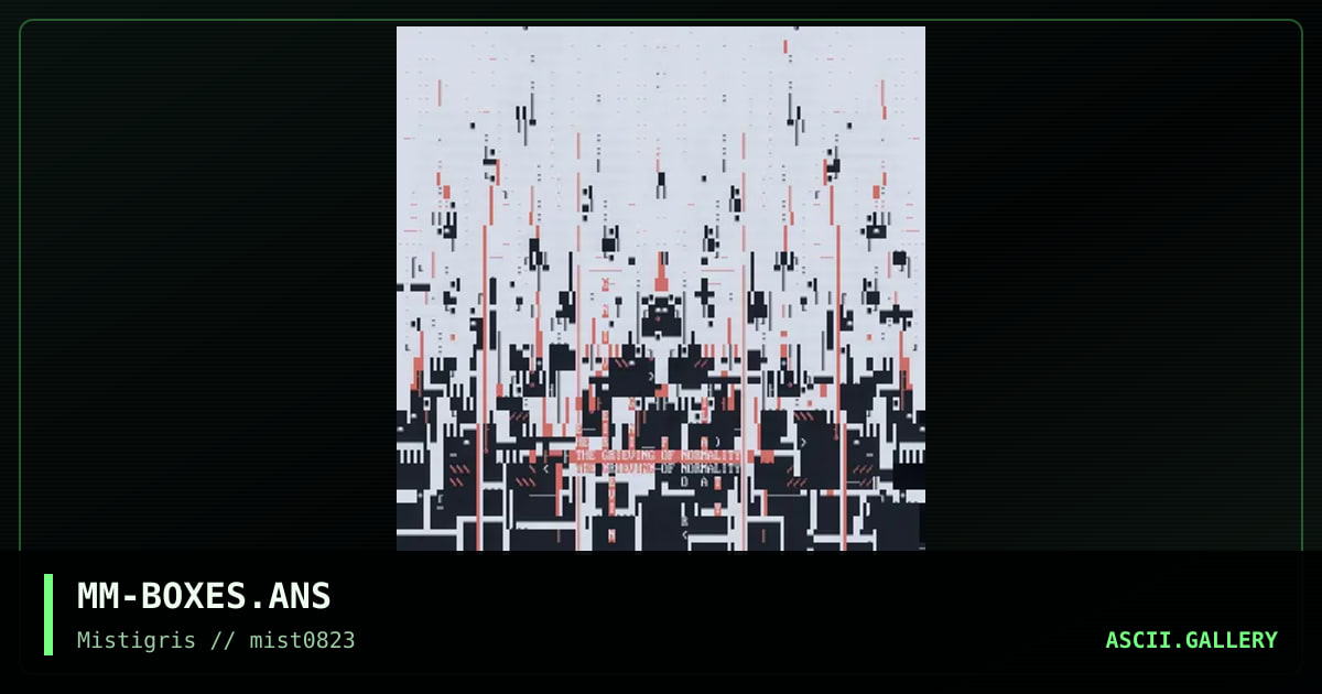 Grieving of Normality, by mavenmob, 2023
