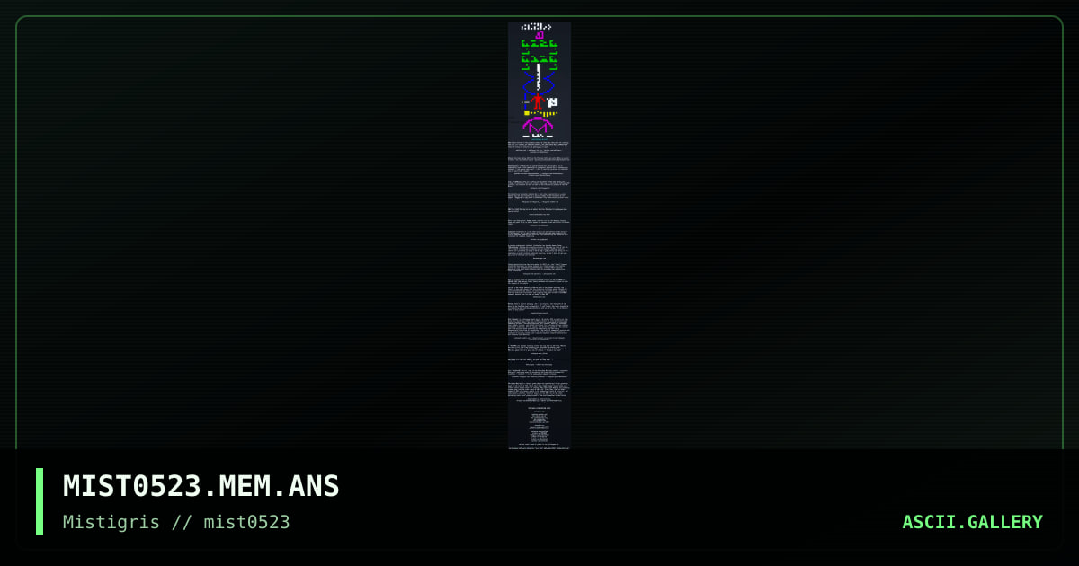 MIST0523 contributing artists, by cthulu, 2023