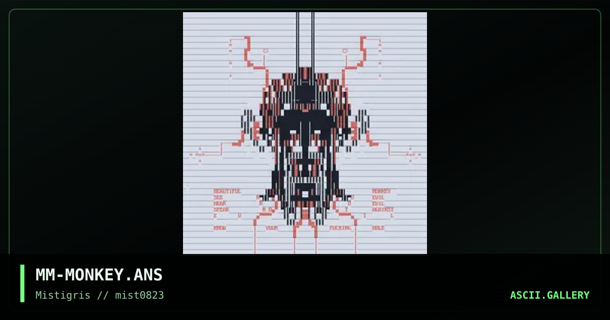 Beautiful Monkey, by mavenmob, 2023