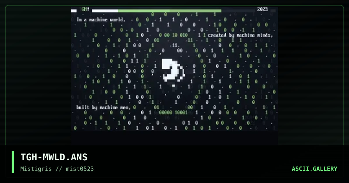 Machine World, by the green herring, 2023