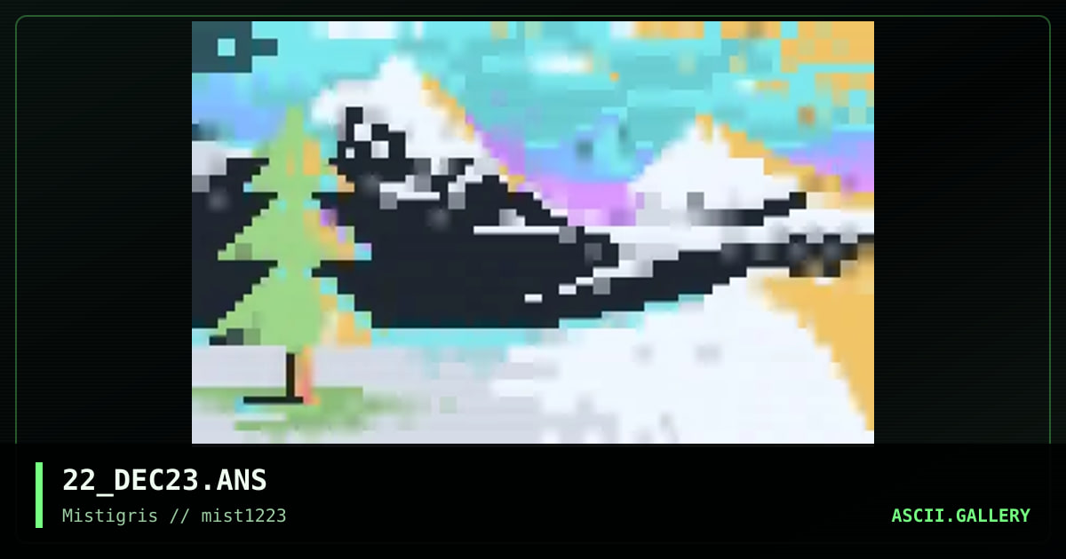 2023 Advent Ansi, by grymmjack, 2023