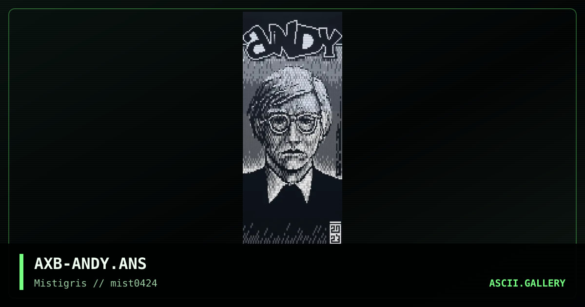 Andy Warhol, by axb, 2024