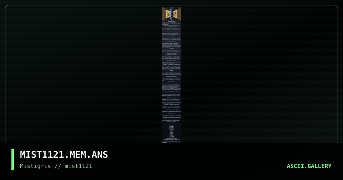 MIST1121 memberlist, by cthulu, 2023