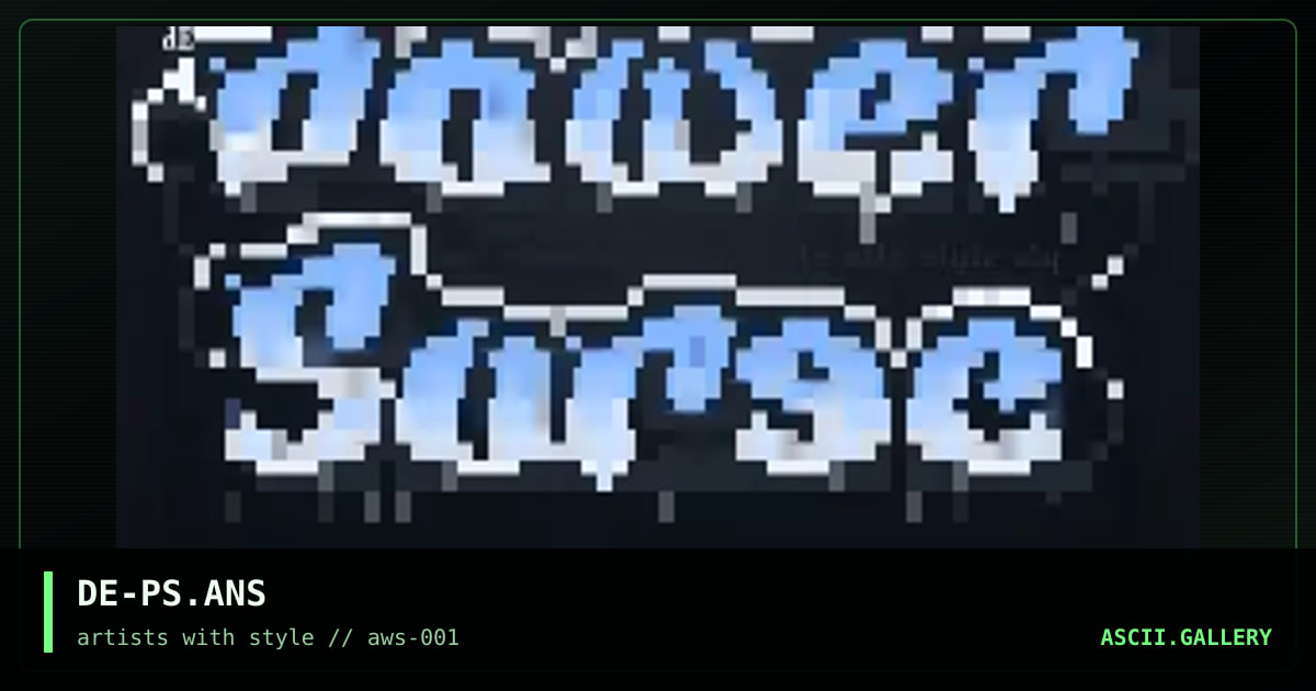 DE-PS.ANS, by dark entity, 1994