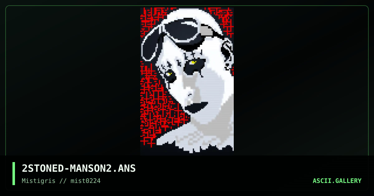 Marilyn Manson, by 2stoned, 2024