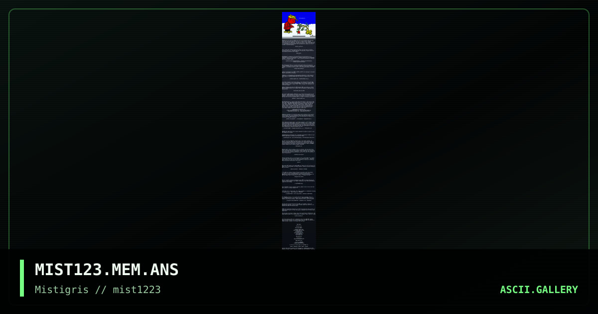 MIST1223 memberlist, by cthulu, 2023