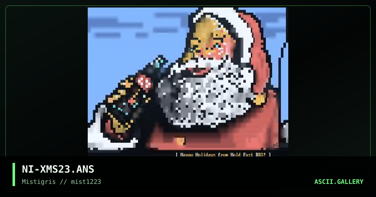 Happy Holidays 2023, by nitron, 2023