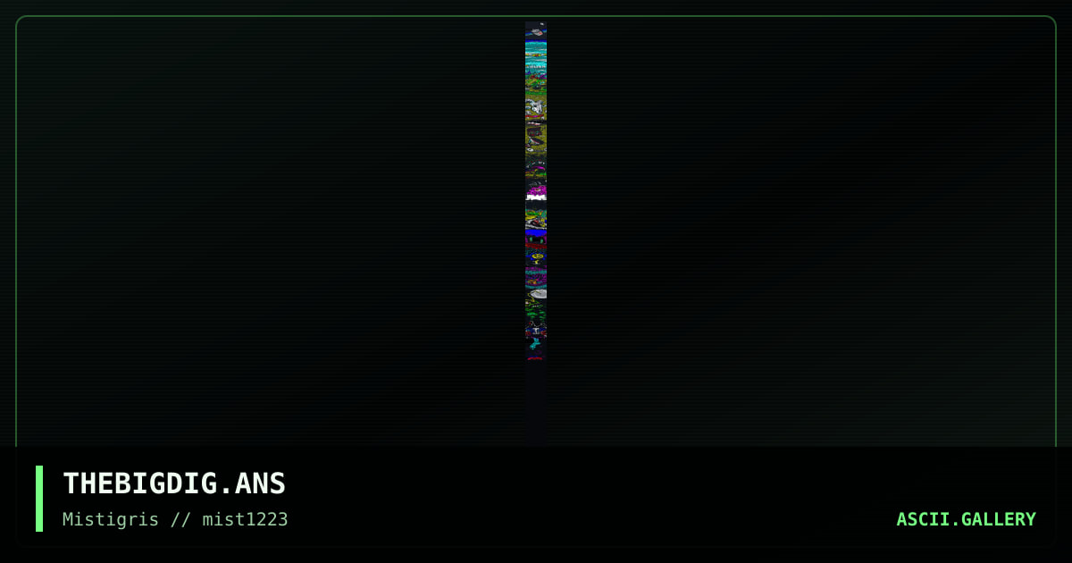 The Big Dig, by cccfire, cthulu, lda, oddfirefox, pixeldud, polyducks, savage, telekovision, zeus ii, zylone, 2023
