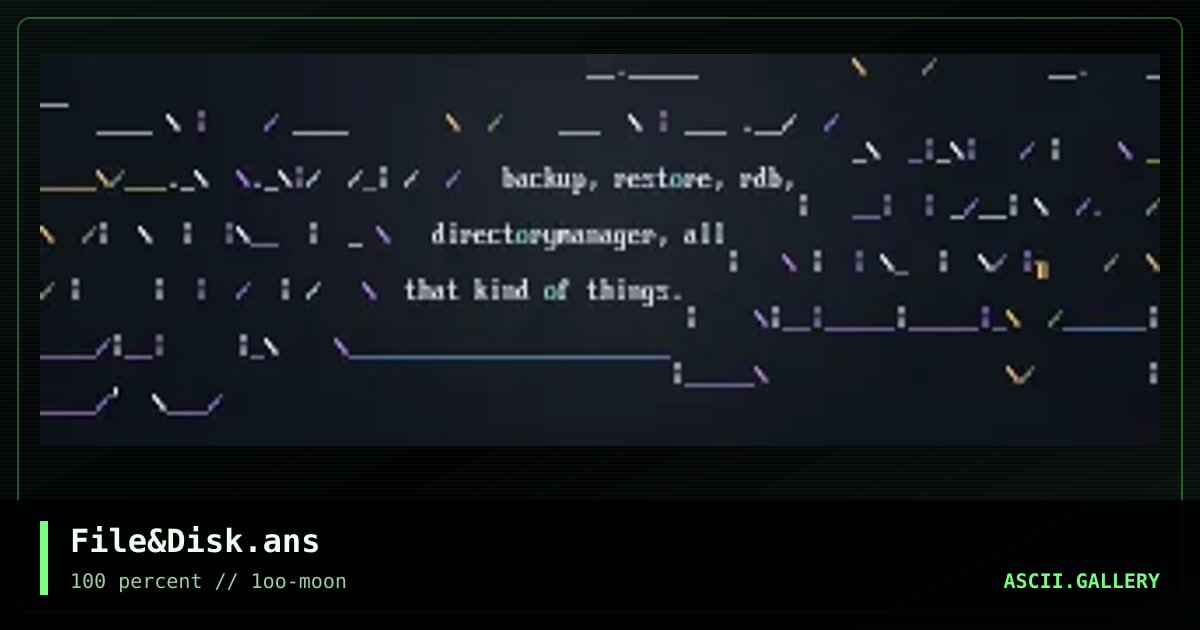 File&Disk.ans, by neurodancer, 1997