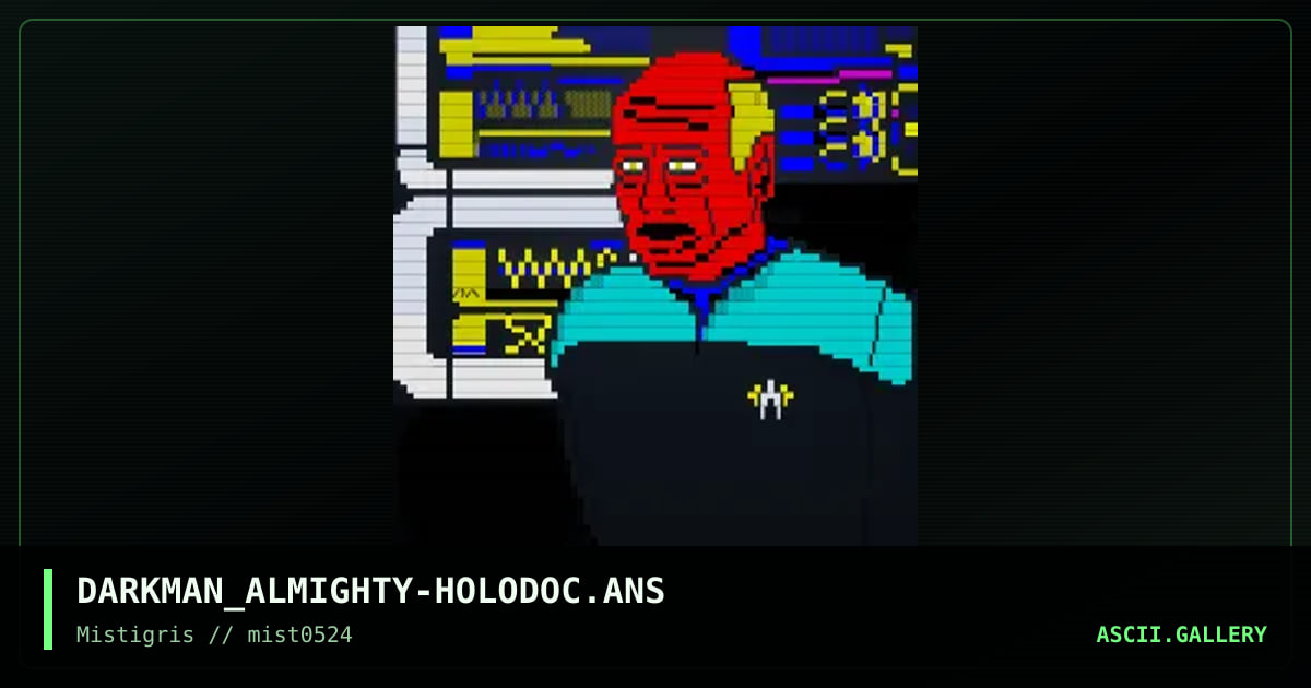 Holo Doc, by darkman almighty, 2024