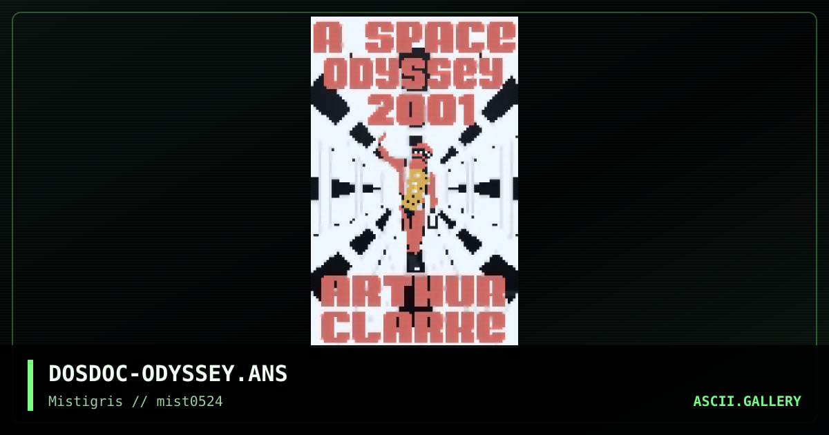 2001: A Space Odyssey, by dosdoc, 2024