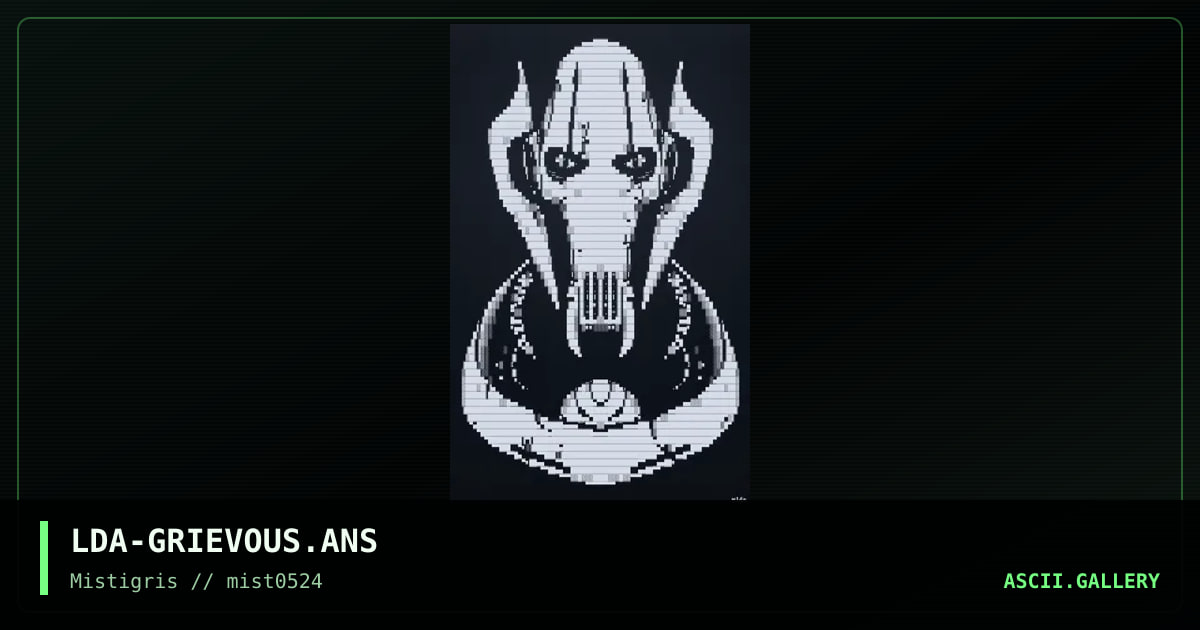 Grievous, by lda, 2024