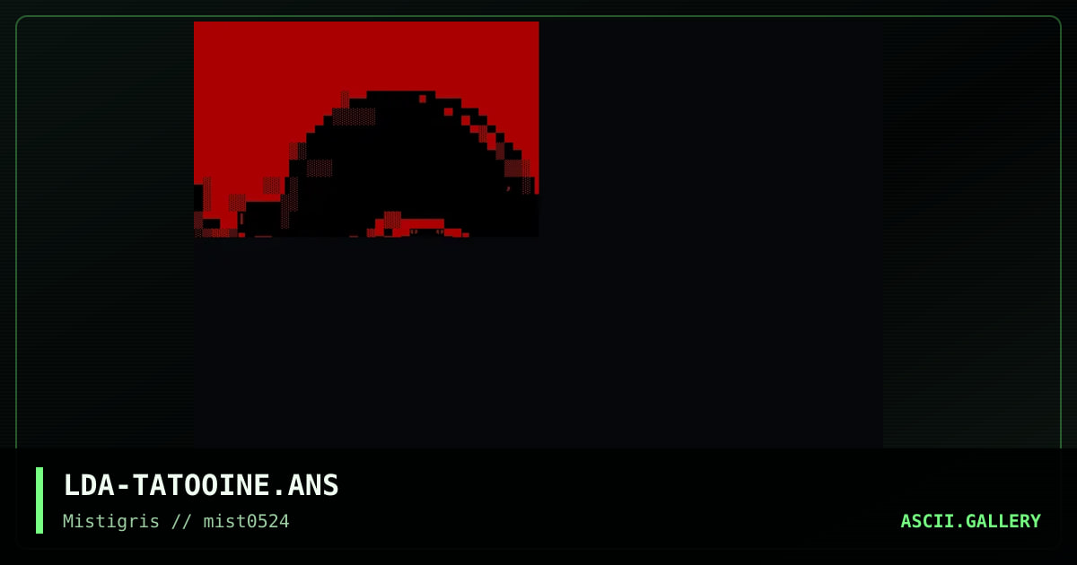 LDA-TATOOINE.ANS, by lda, 2024