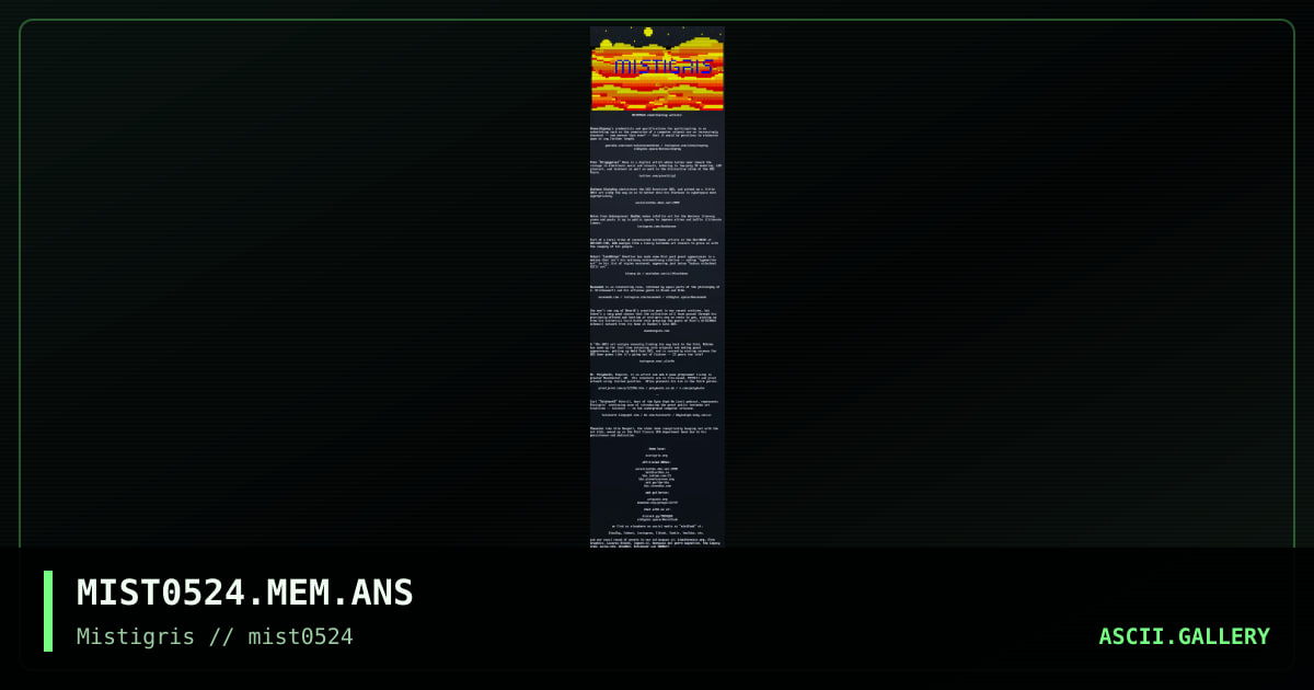 MIST0524 list of contributors, by darkman almighty, 2024