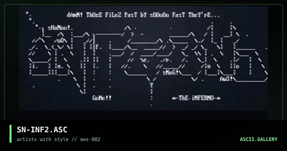 Inferno Ad ][, by snaglepuss, 1994
