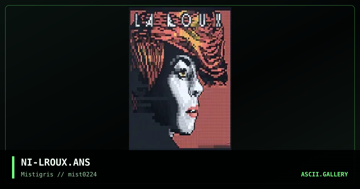 Tigerlily - La Roux, by nitron, 2024