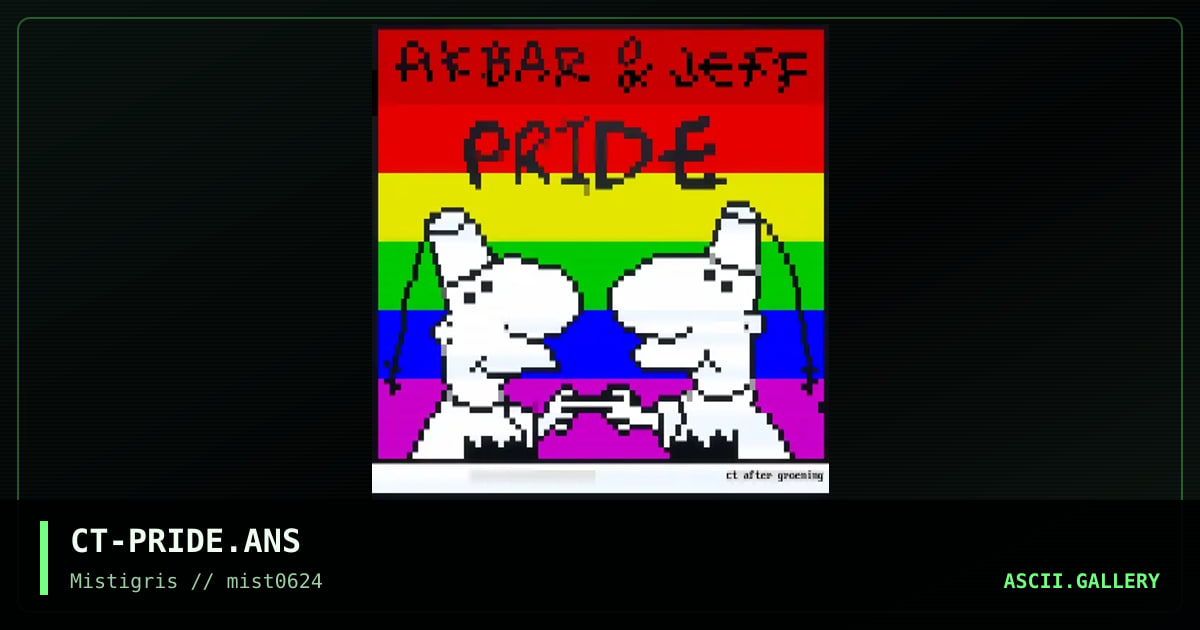 Akbar & Jeff Pride, by cthulu, 2024