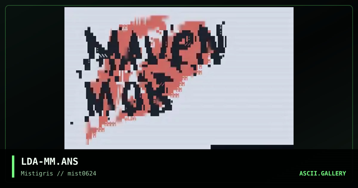 MAVENMOB, by lda, 2024