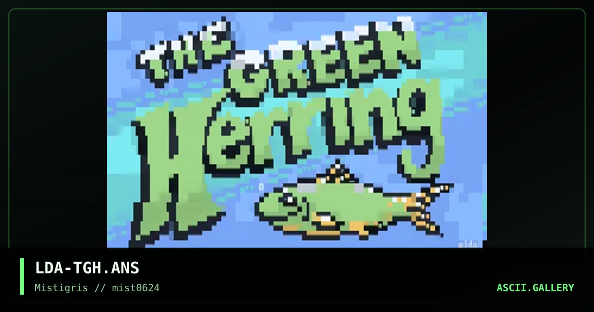 The Green Herring, by lda, 2024