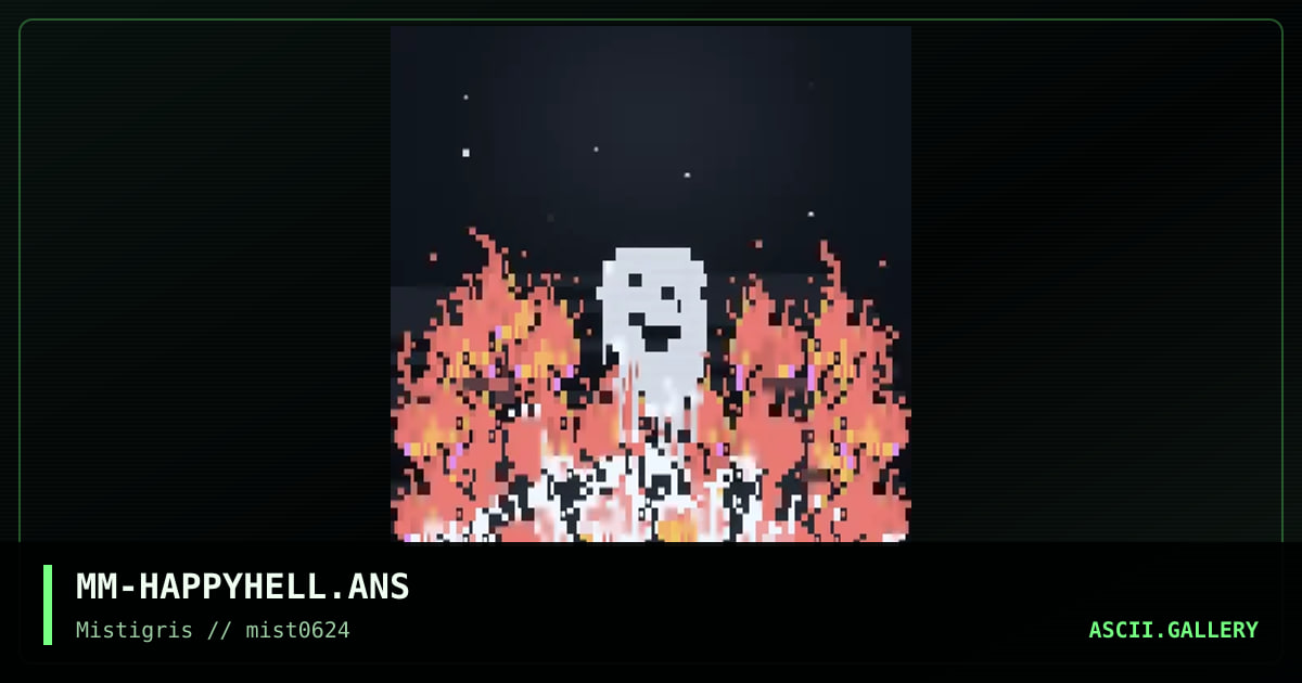 Happy Hell, by mavenmob, 2024
