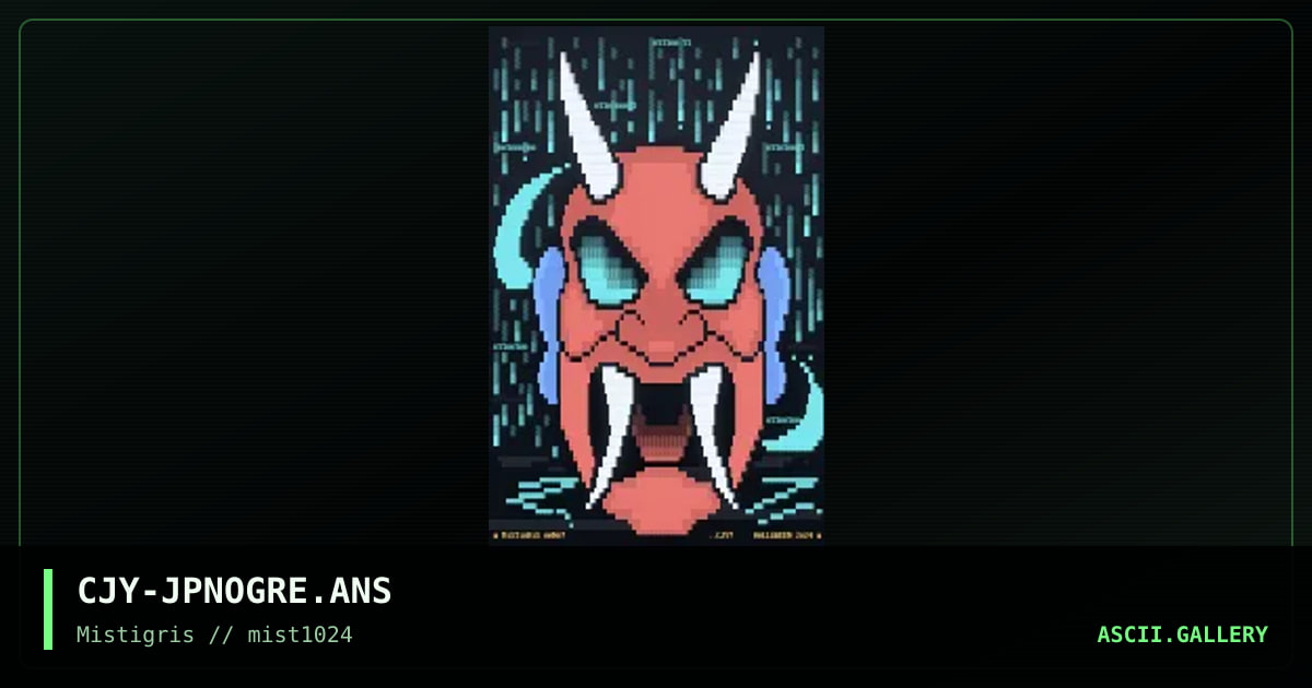 Japanese Ogre, by consolejockey, 2024