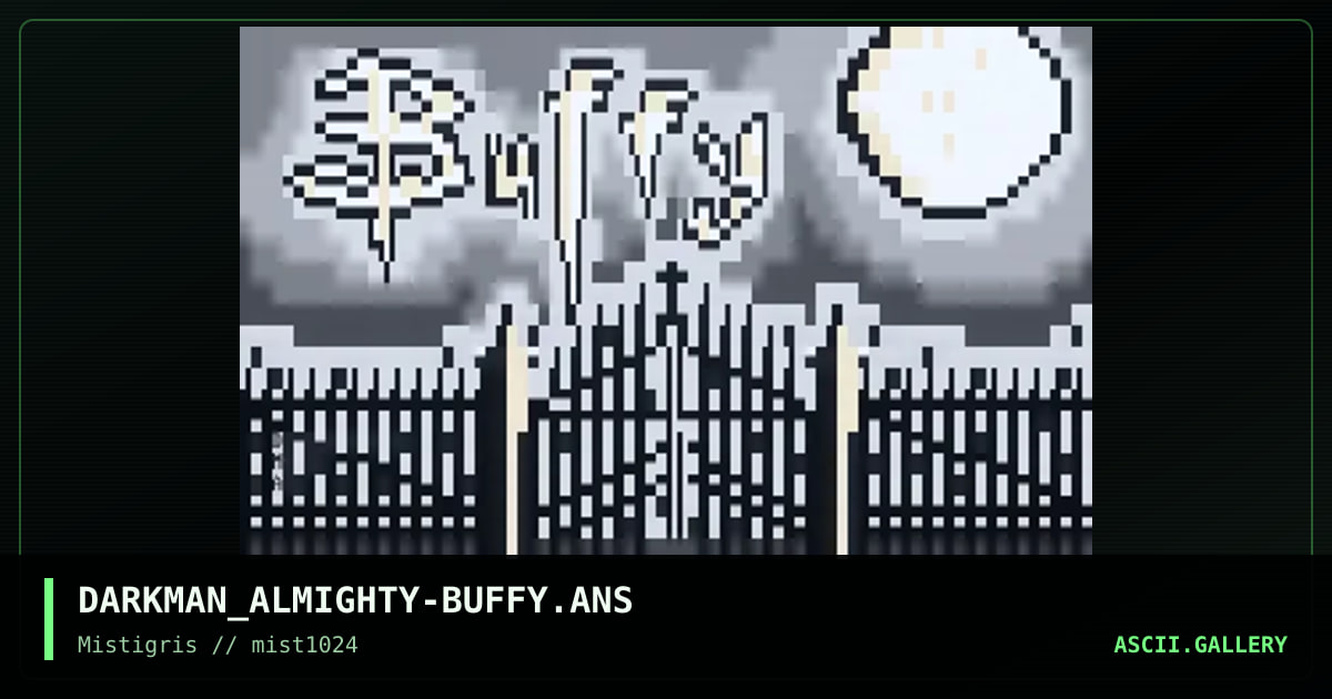 Buffy, by darkman almighty, 2024