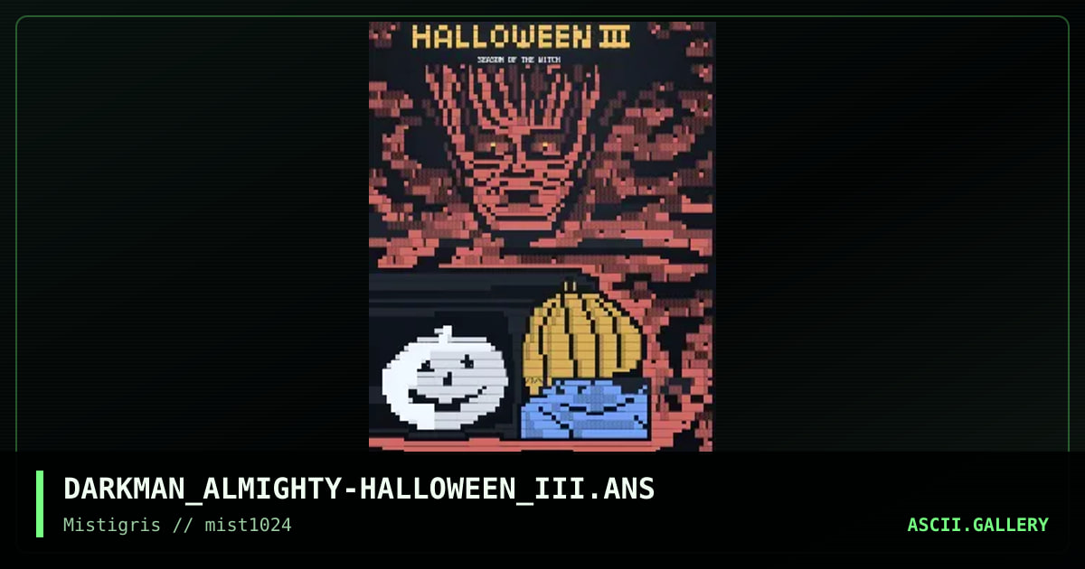 Halloween 3, by darkman almighty, 2024