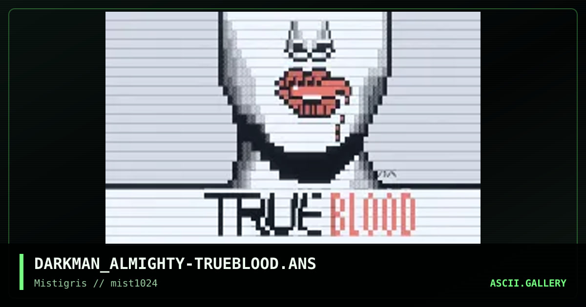 True Blood, by darkman almighty, 2024
