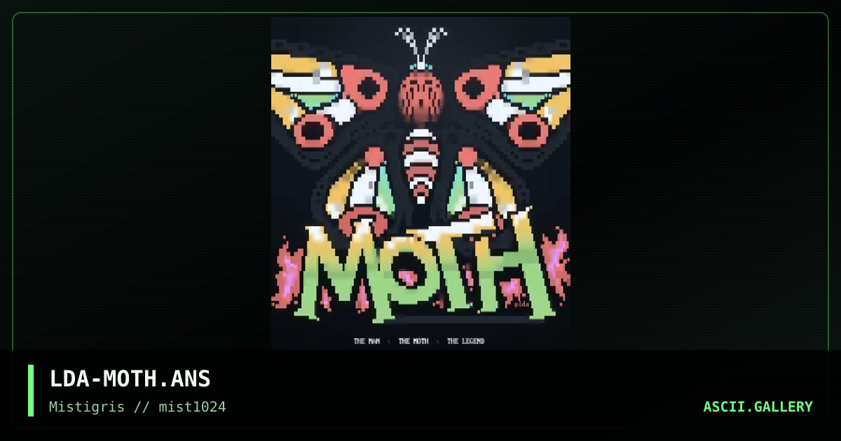 LDA-MOTH.ANS, by lda, 2024
