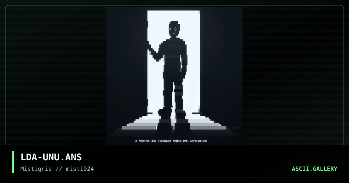 A mysterious stranger, by lda, 2024