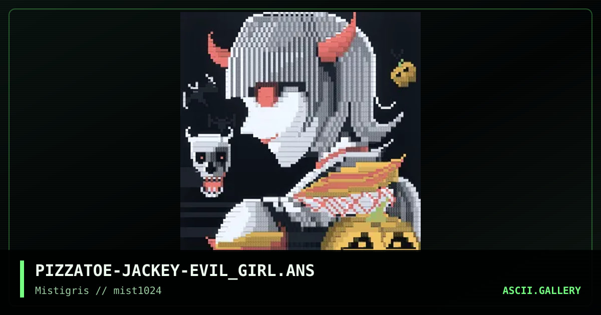 Evil girl, by jackey, 2024