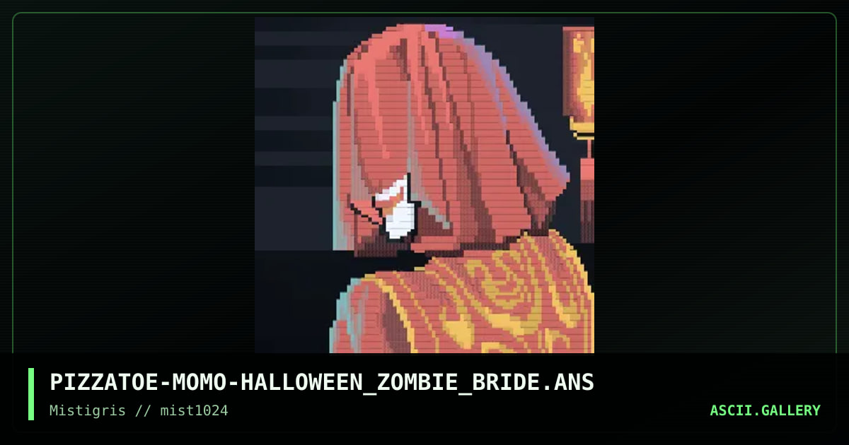 Zombie bride, by momo, 2024
