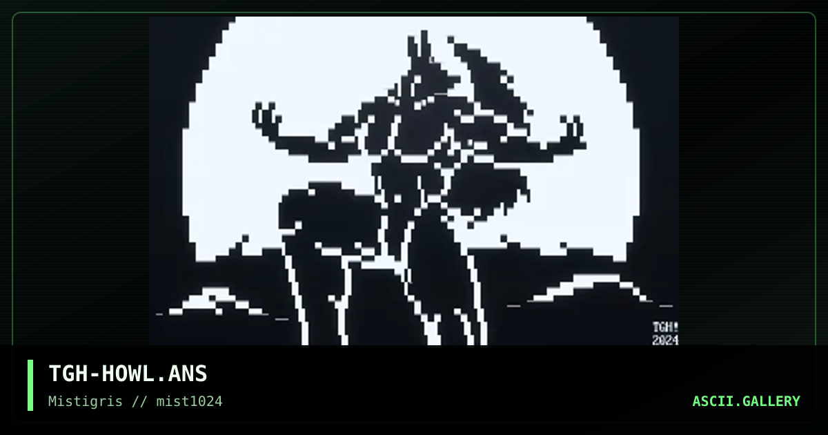 Howl, by the green herring, 2024