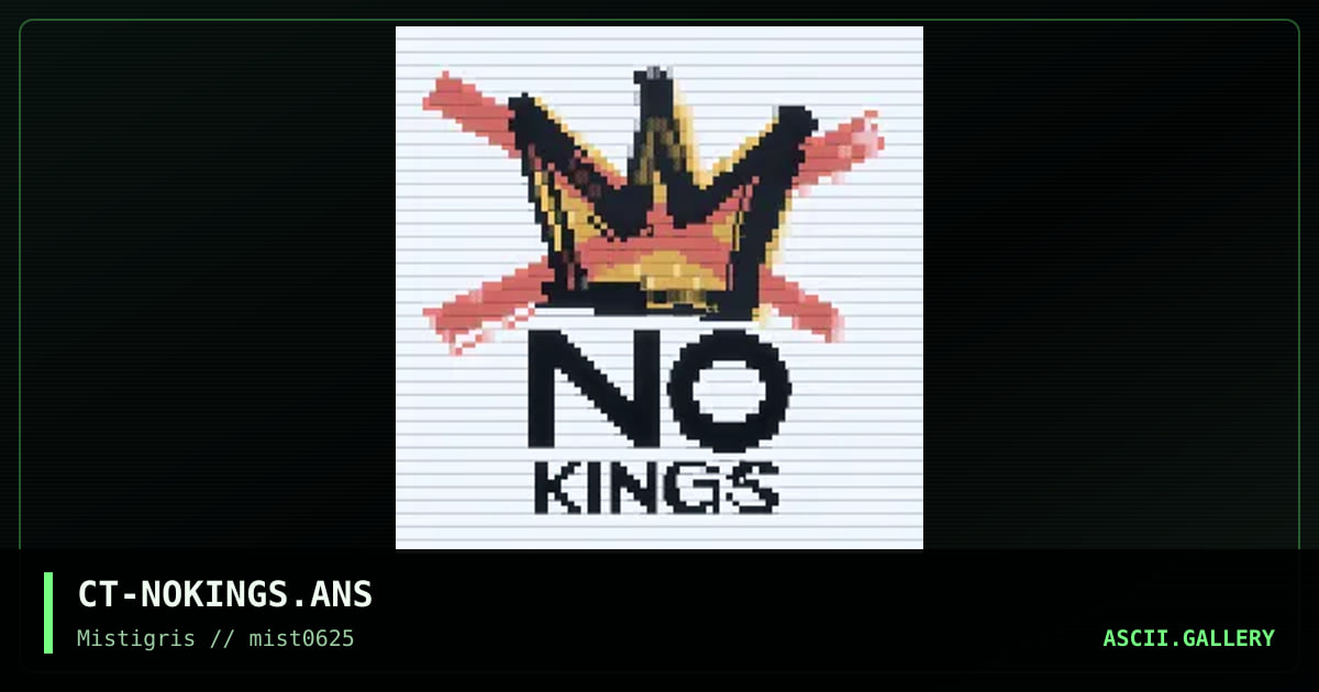 No Kings, by cthulu, 2025