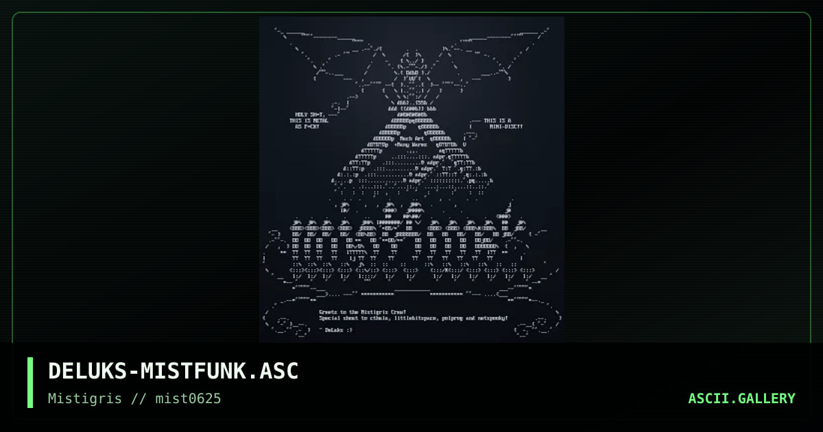 Mistfunk promo, by deluks, 2025