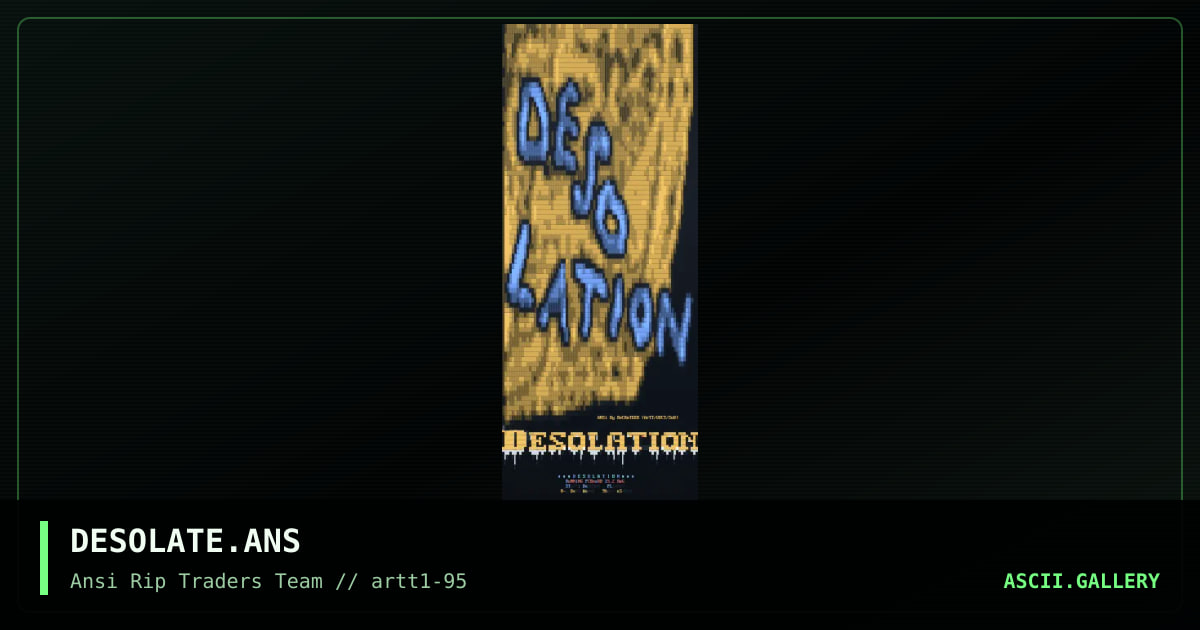 DESOLATE.ANS, by untagged, 1995