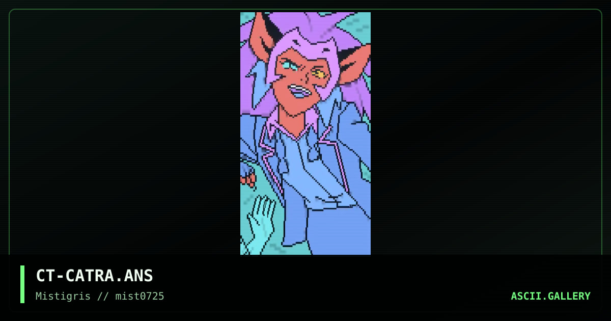 Catra, by cthulu, 2025