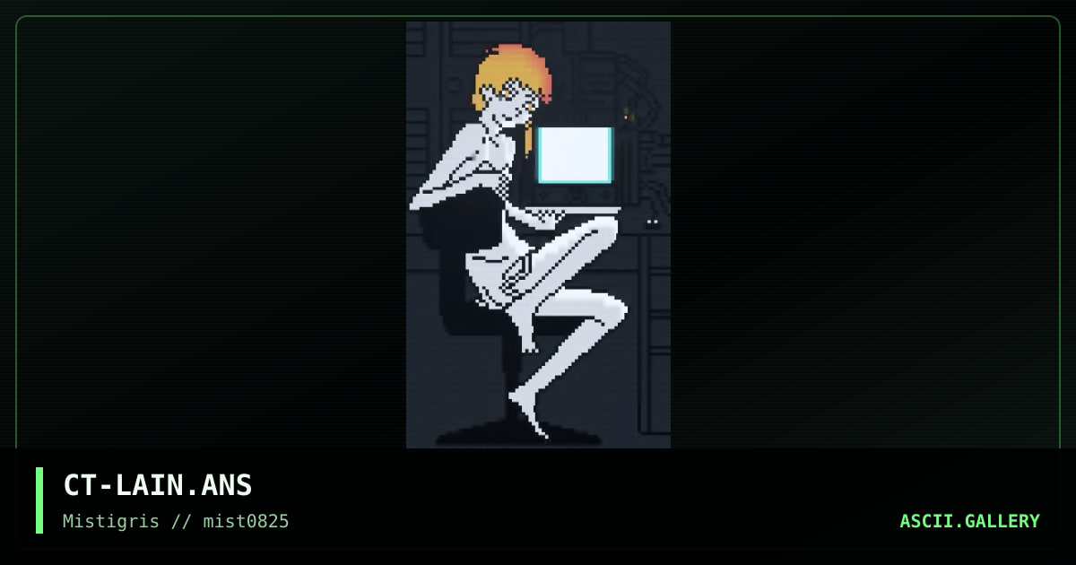 Serial Experiments: Lain, by cthulu, 2025