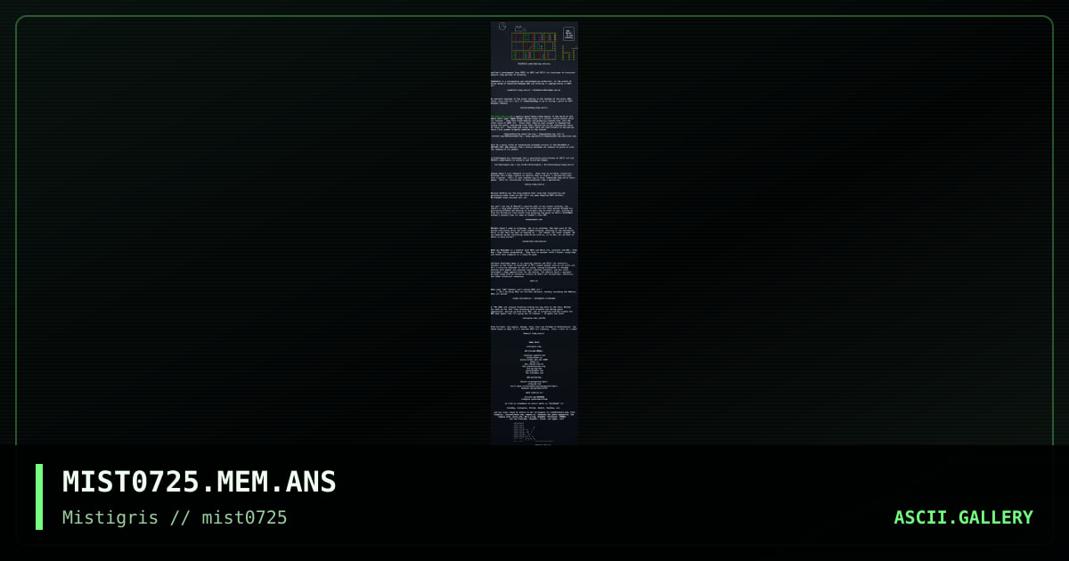 MIST0725 list of contributors, by moth, lockja, cthulu, 2025