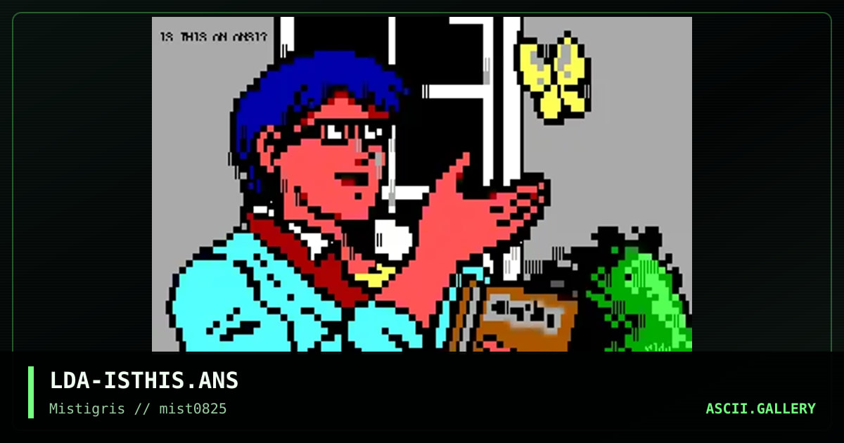 Is this ANSI?, by lda, 2025
