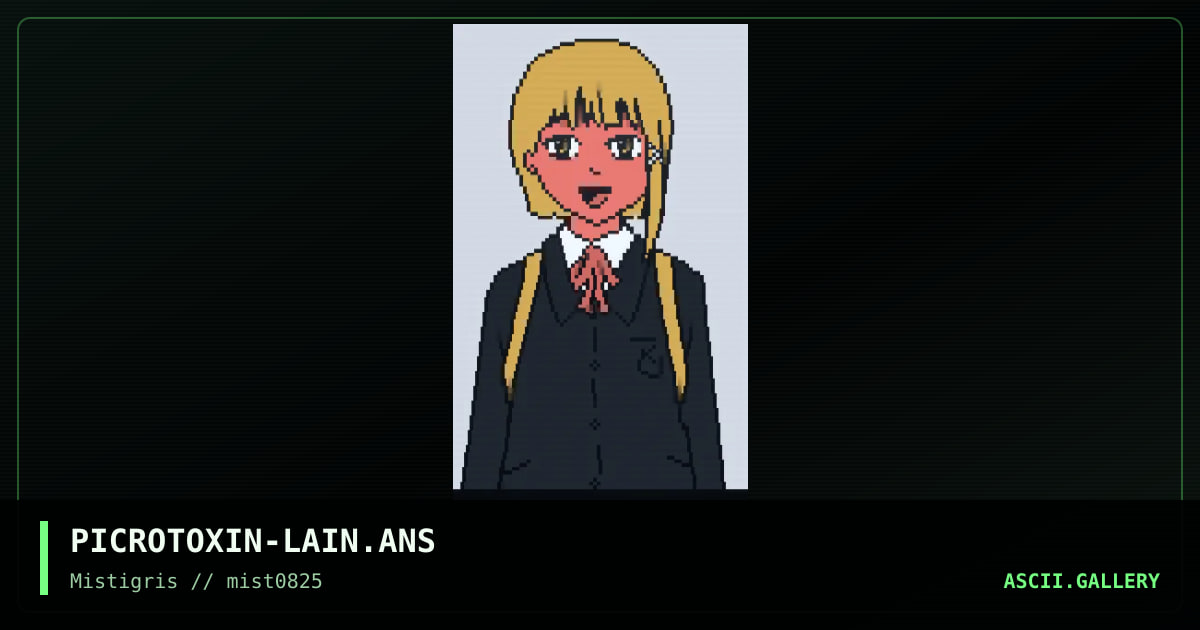 Serial Experiments: Lain, by picrotoxin, 2025