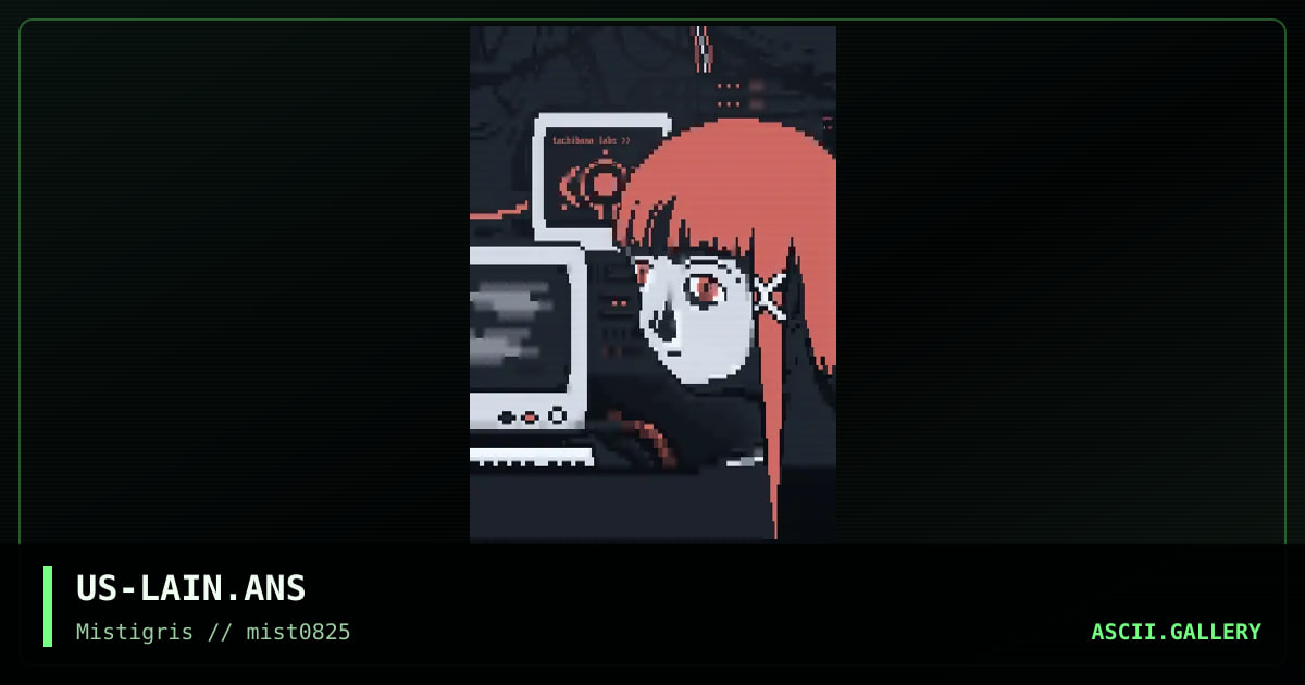 Serial Experiments: Lain, by moth, lda, 2025