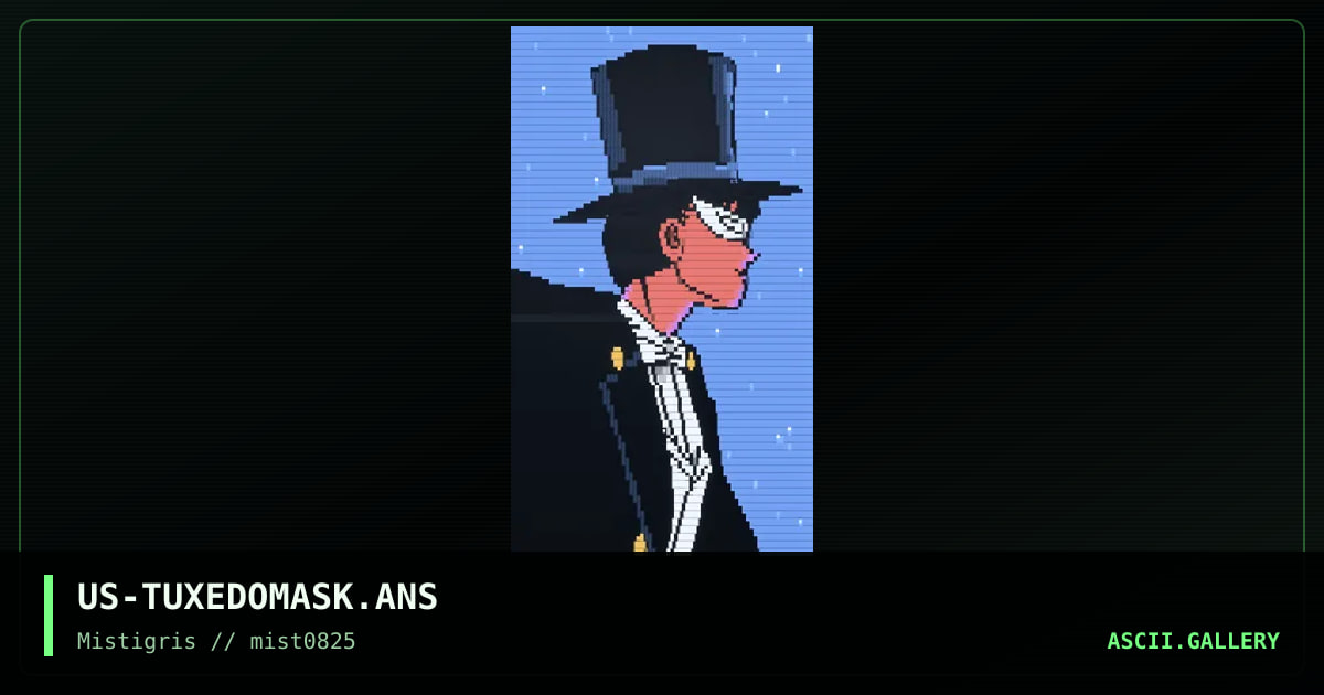 Tuxedomask, by cthulu, lda, 2025